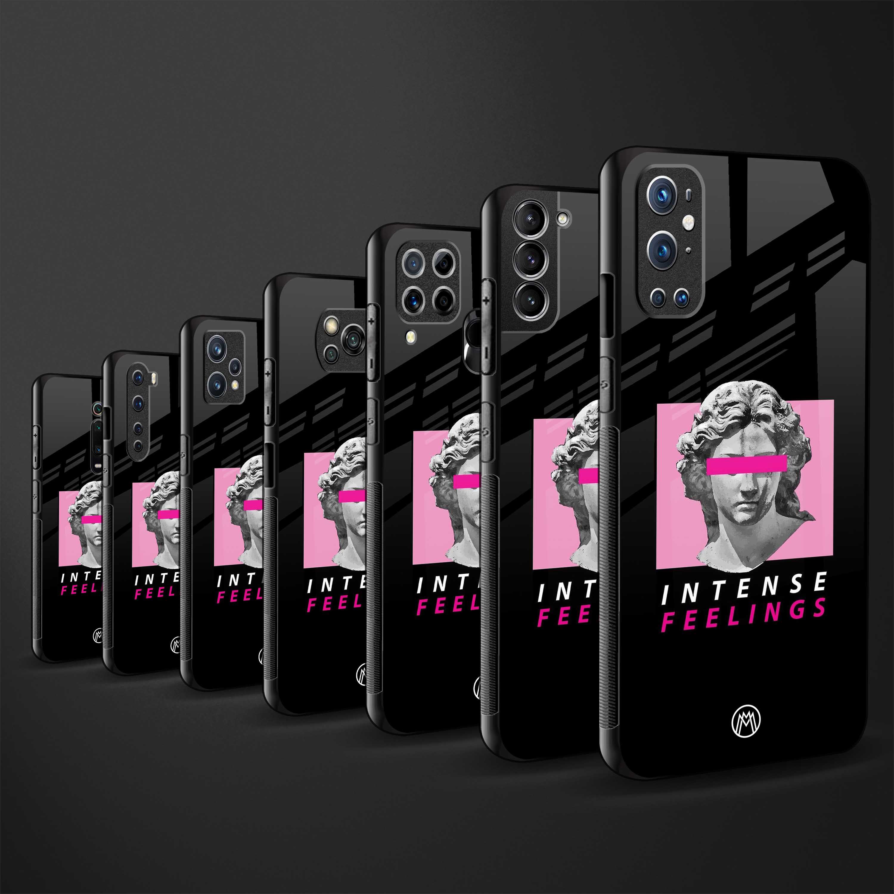 intense feelings back phone cover | glass case for oneplus 11