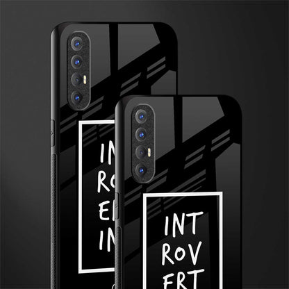 introverting glass case for oppo reno 3 pro image-2