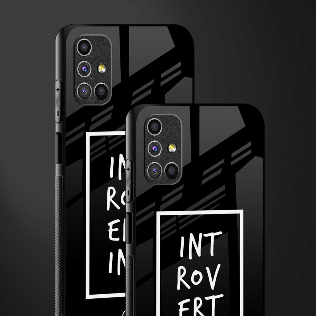 introverting glass case for samsung galaxy m51 image-2