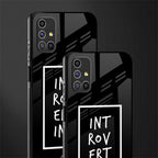 introverting glass case for samsung galaxy m51 image-2