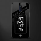 introverting glass case for oppo f11 pro image