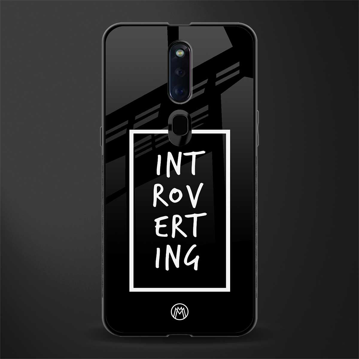 introverting glass case for oppo f11 pro image