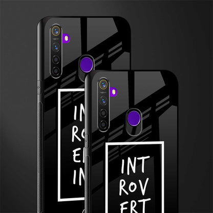 introverting glass case for realme 5i image-2