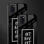 introverting glass case for samsung galaxy a31 image-2