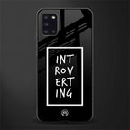 introverting glass case for samsung galaxy a31 image