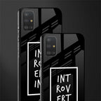 introverting glass case for samsung galaxy a51 image-2