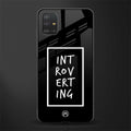 introverting glass case for samsung galaxy a51 image