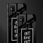 introverting glass case for samsung galaxy m31 image-2