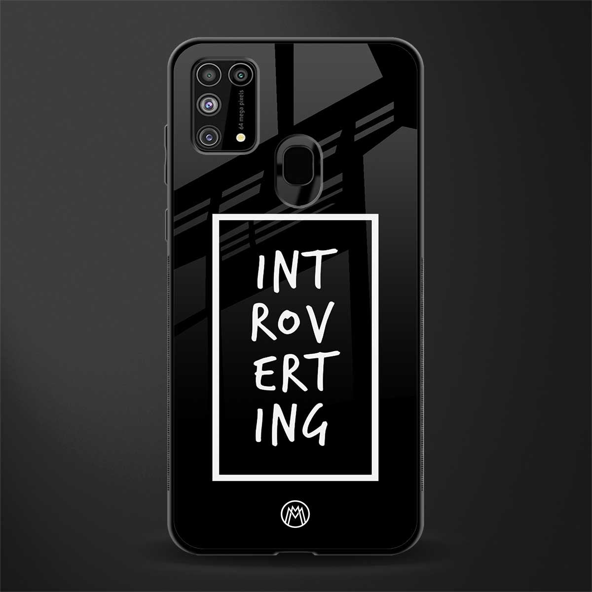 introverting glass case for samsung galaxy m31 image