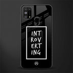 introverting glass case for samsung galaxy f41 image