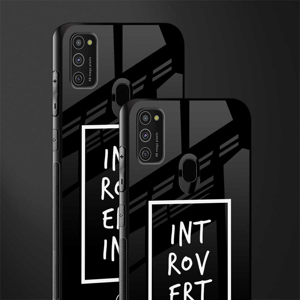 introverting glass case for samsung galaxy m21 image-2