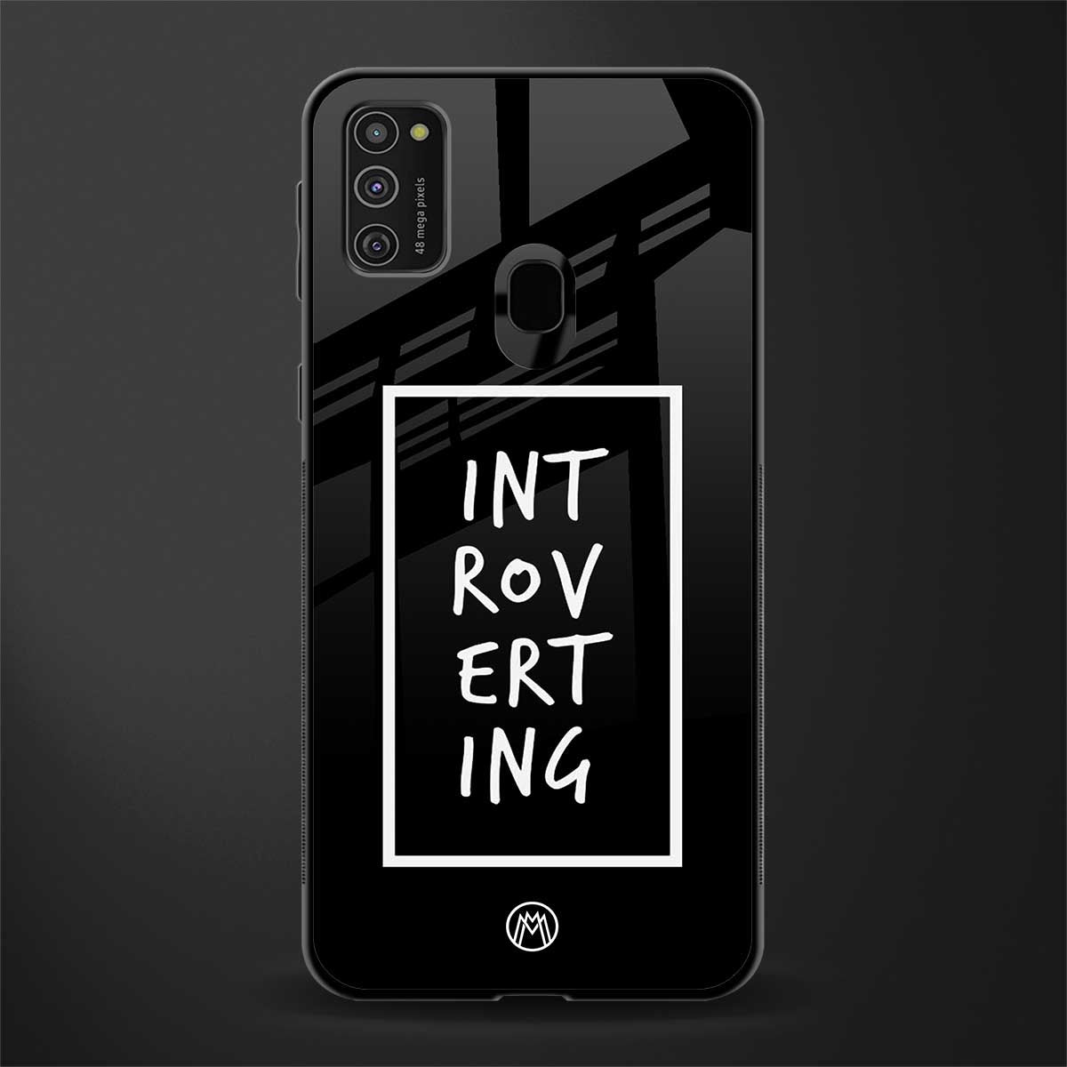 introverting glass case for samsung galaxy m21 image
