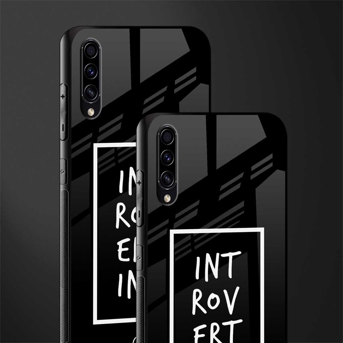 introverting glass case for samsung galaxy a50 image-2