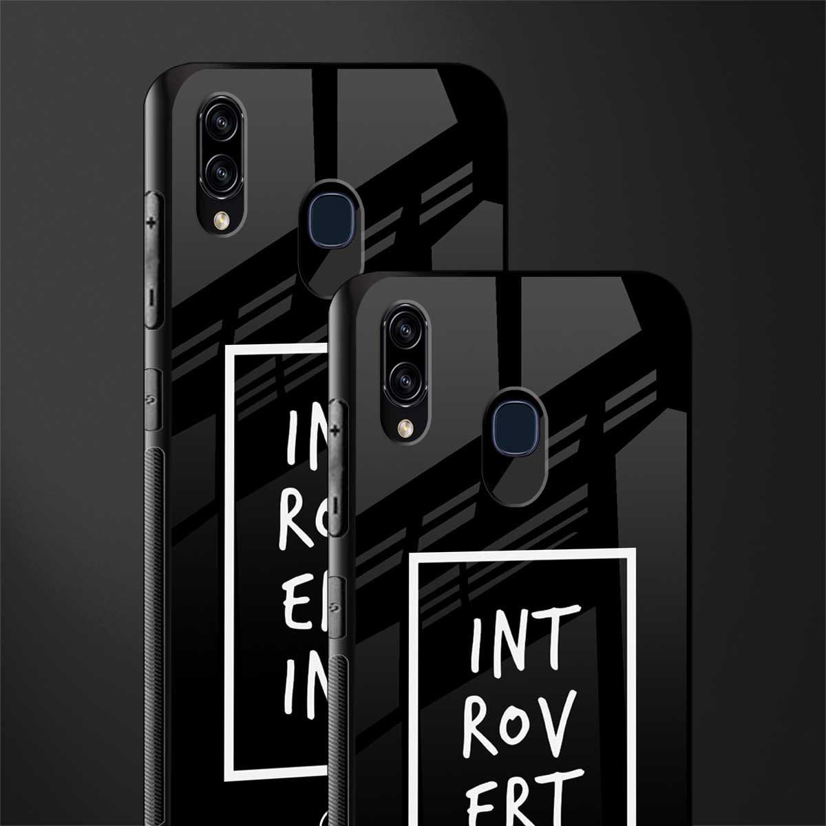 introverting glass case for samsung galaxy a30 image-2