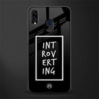 introverting glass case for samsung galaxy a20 image