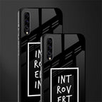 introverting glass case for samsung galaxy a70 image-2