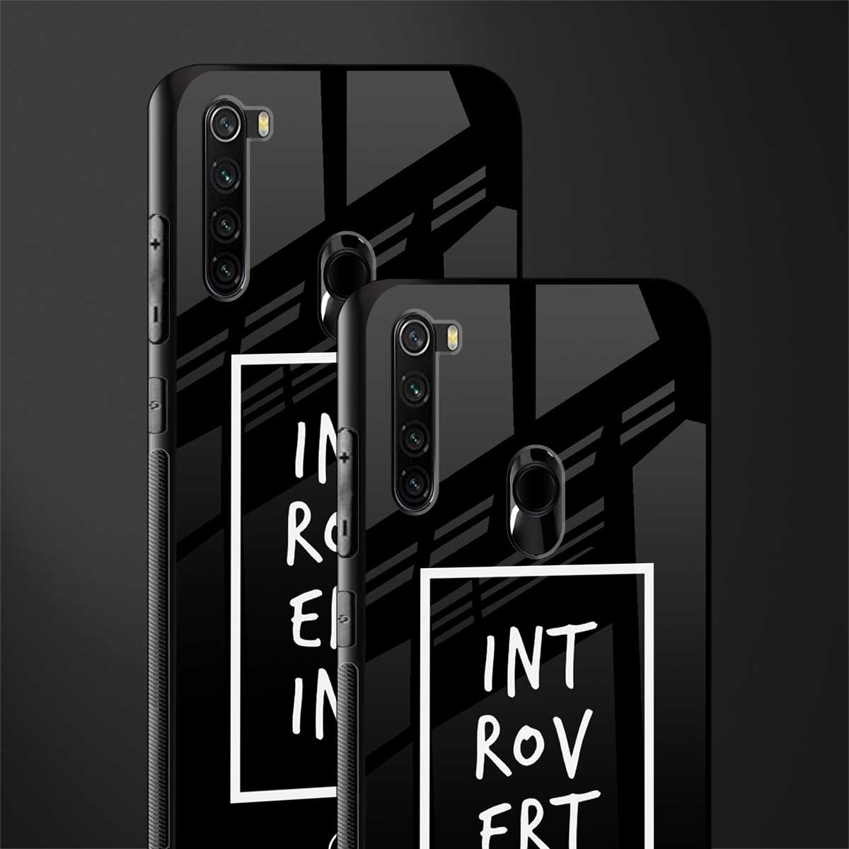 introverting glass case for redmi note 8 image-2