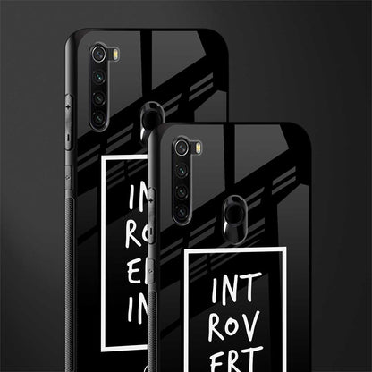 introverting glass case for redmi note 8 image-2