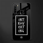 introverting glass case for redmi note 8 image