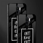 introverting glass case for redmi note 8 pro image-2