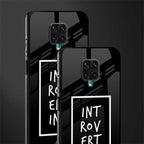 introverting glass case for redmi note 9 pro image-2