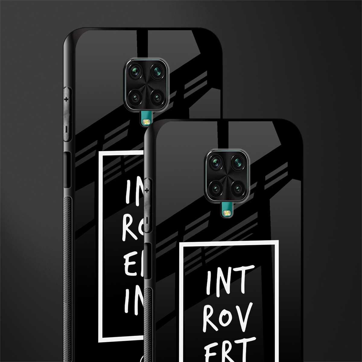 introverting glass case for redmi note 9 pro image-2