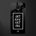 introverting glass case for redmi note 9 pro image
