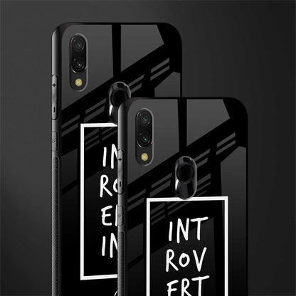 introverting glass case for redmi note 7 image-2
