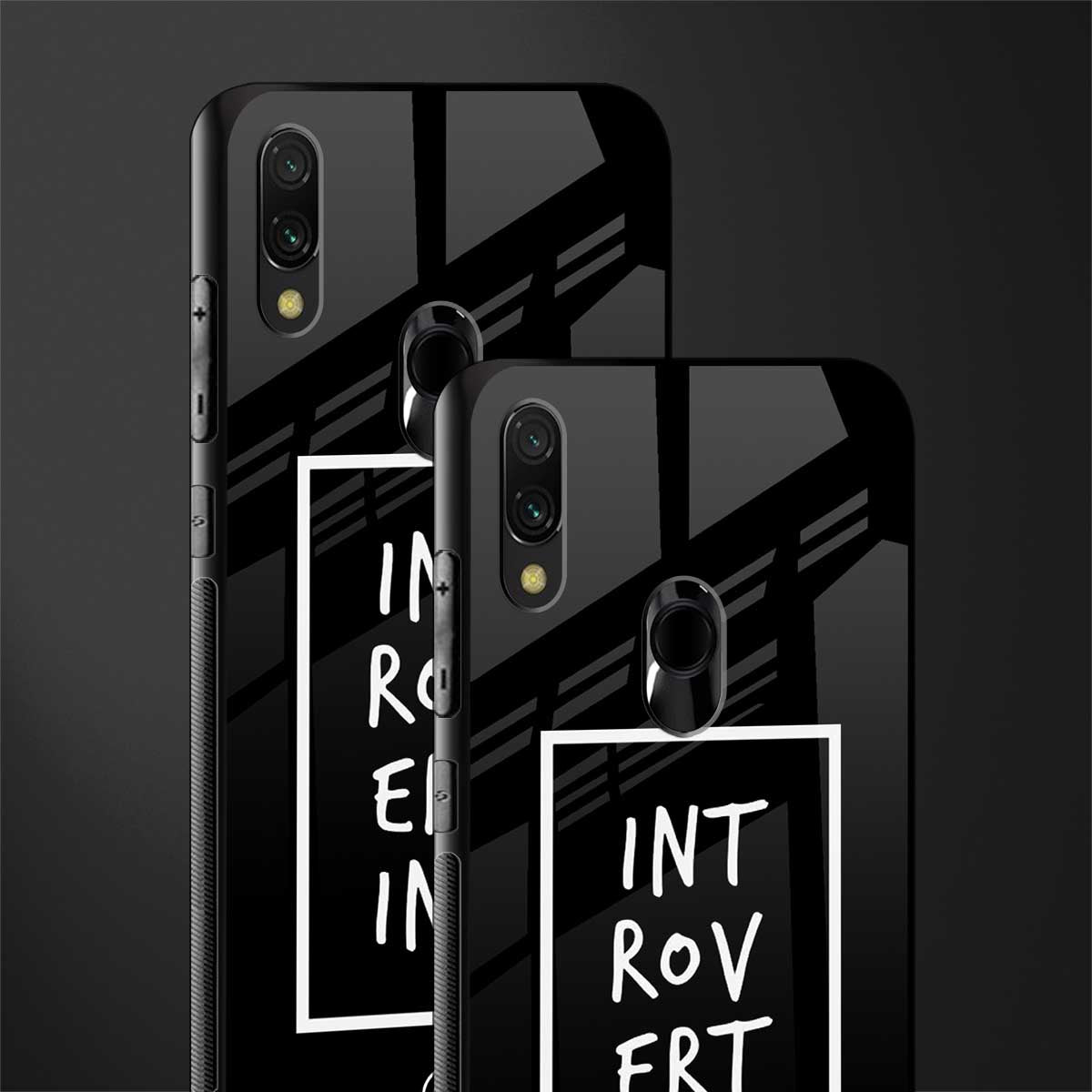 introverting glass case for redmi note 7 pro image-2