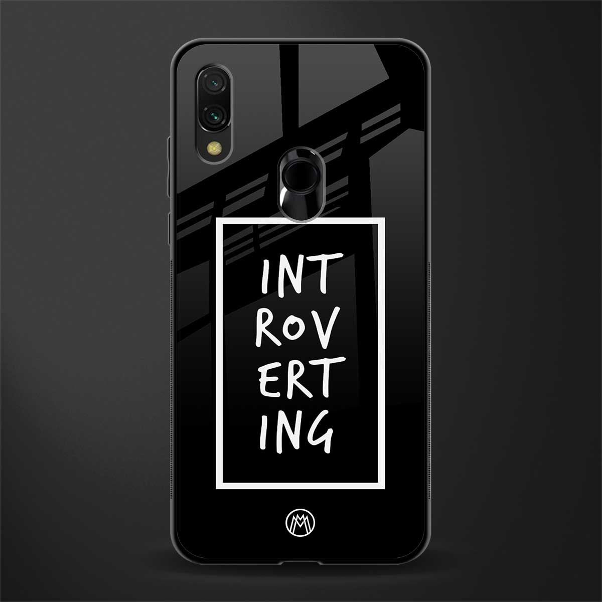 introverting glass case for redmi 7redmi y3 image