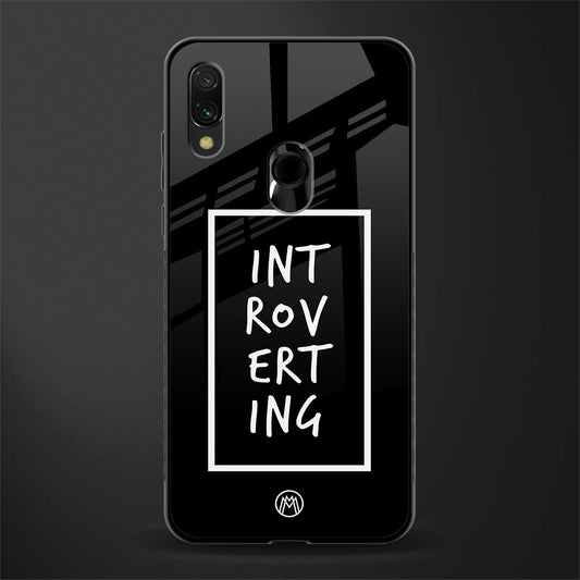 introverting glass case for redmi note 7 pro image