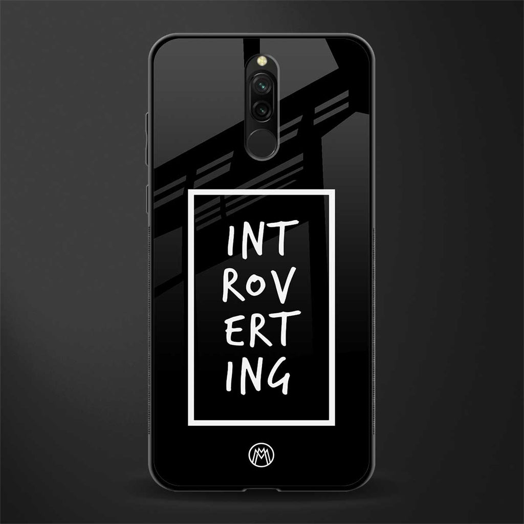 introverting glass case for redmi 8 image