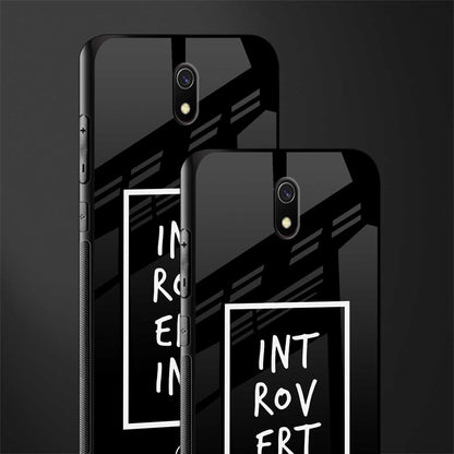 introverting glass case for redmi 8a image-2