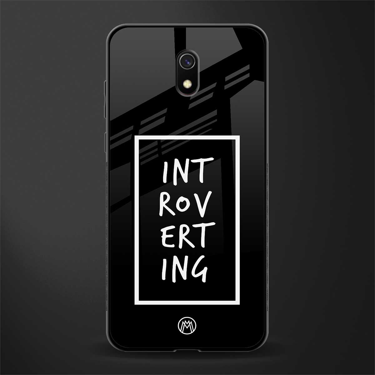 introverting glass case for redmi 8a image