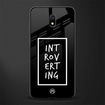 introverting glass case for redmi 8a image