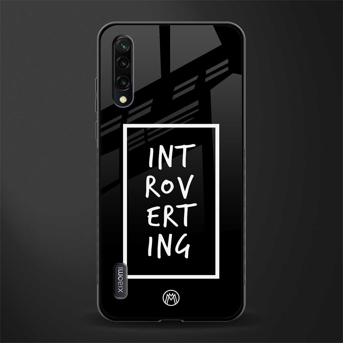 introverting glass case for mi a3 redmi a3 image