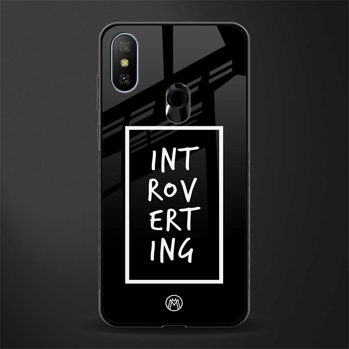 introverting glass case for redmi 6 pro image