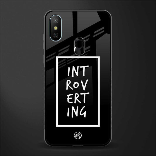 introverting glass case for redmi 6 pro image