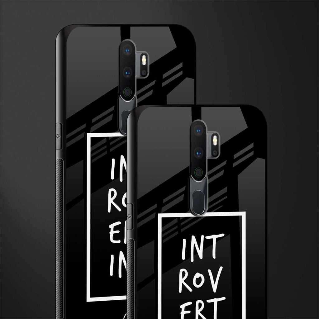 introverting glass case for oppo a5 2020 image-2