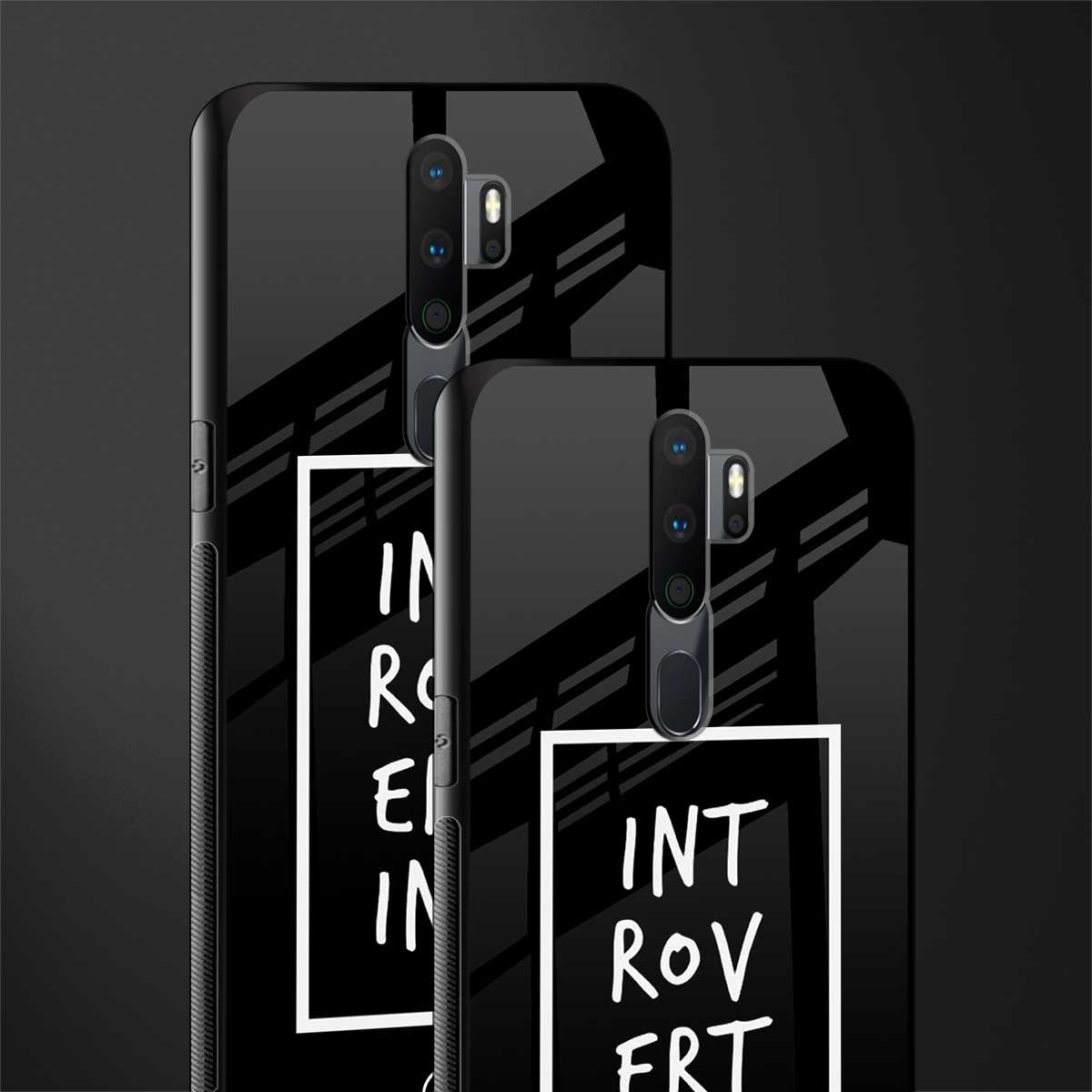 introverting glass case for oppo a5 2020 image-2