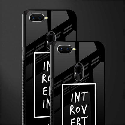 introverting glass case for oppo f9f9 pro image-2