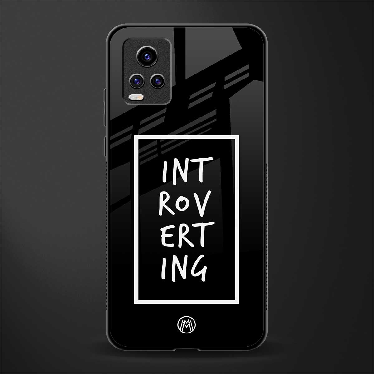introverting back phone cover | glass case for vivo y73