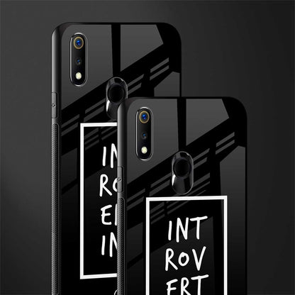 introverting glass case for realme 3 pro image-2