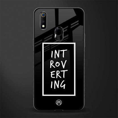 introverting glass case for realme 3 image