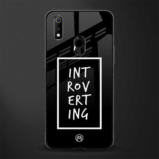 introverting glass case for realme 3i image