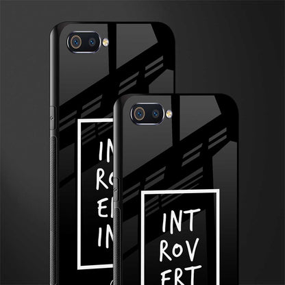 introverting glass case for realme c2 image-2