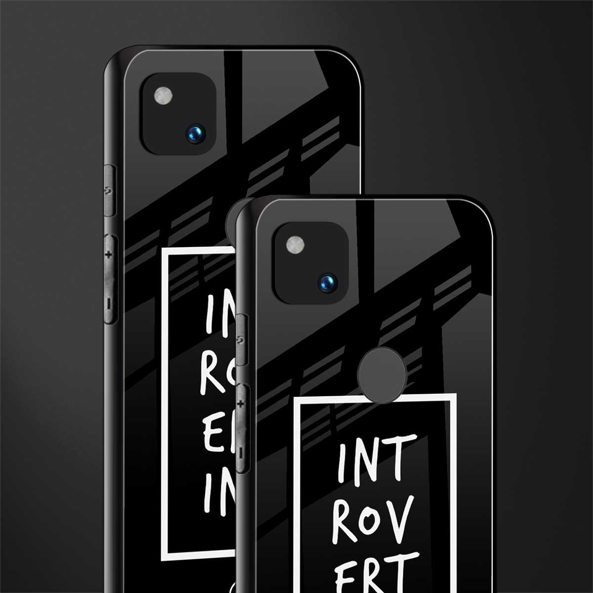 introverting back phone cover | glass case for google pixel 4a 4g