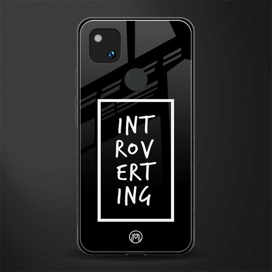 introverting back phone cover | glass case for google pixel 4a 4g