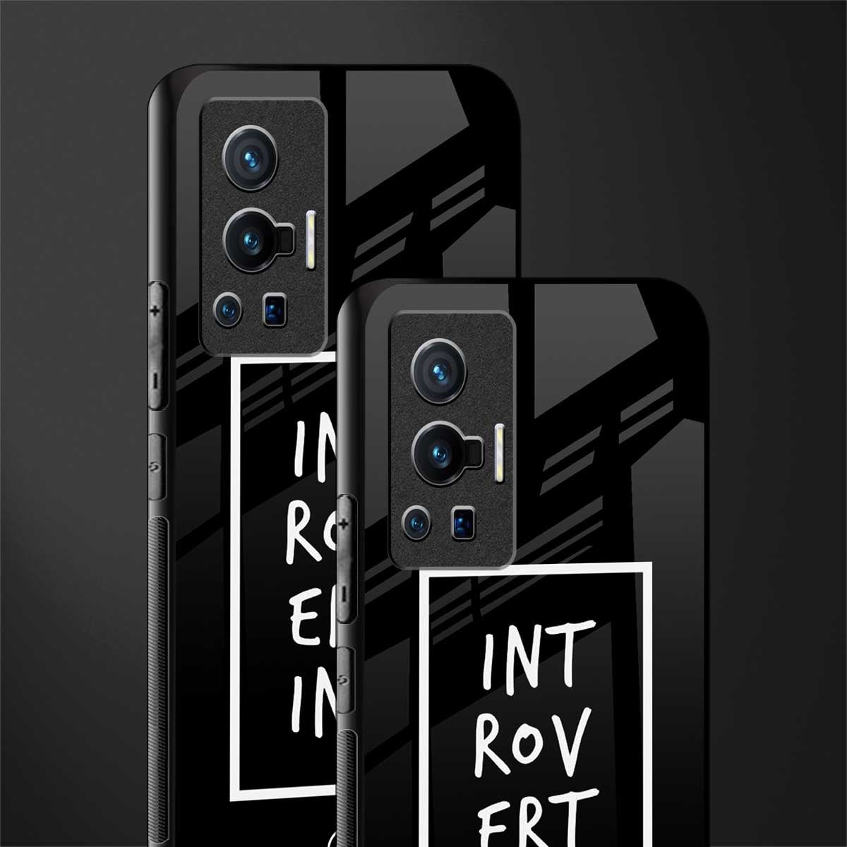 introverting glass case for vivo x70 pro image-2
