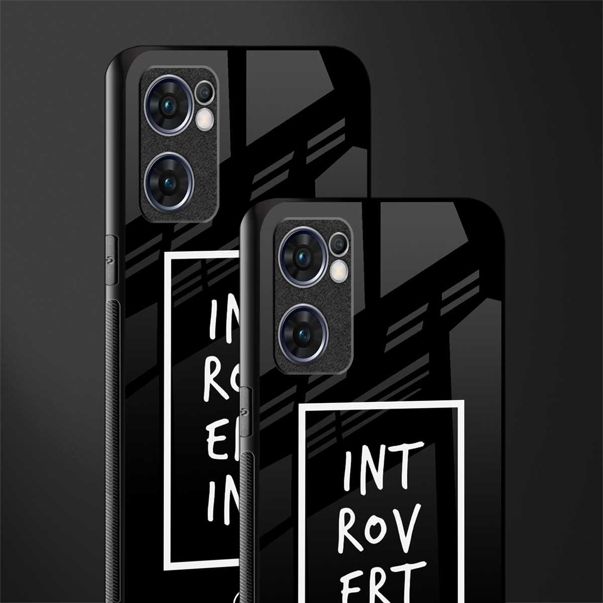 introverting glass case for oppo reno7 5g image-2